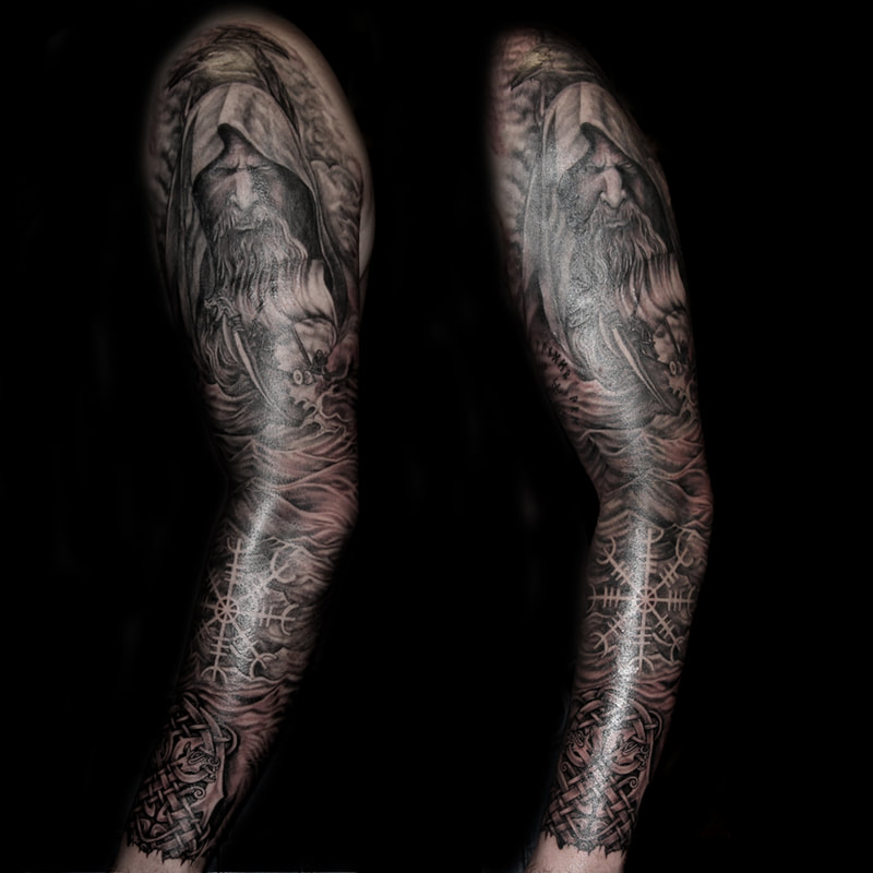 Sleeve  Tattoo Nordic Kris Kross Glasgow Paisley, Armoury Tattoo